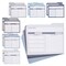12 Pack Project File Folders with Tabs and Notes Section, 1/3 Cut Tab, Letter Size, Office Supplies - 6 Blue Grey Geometric Colors